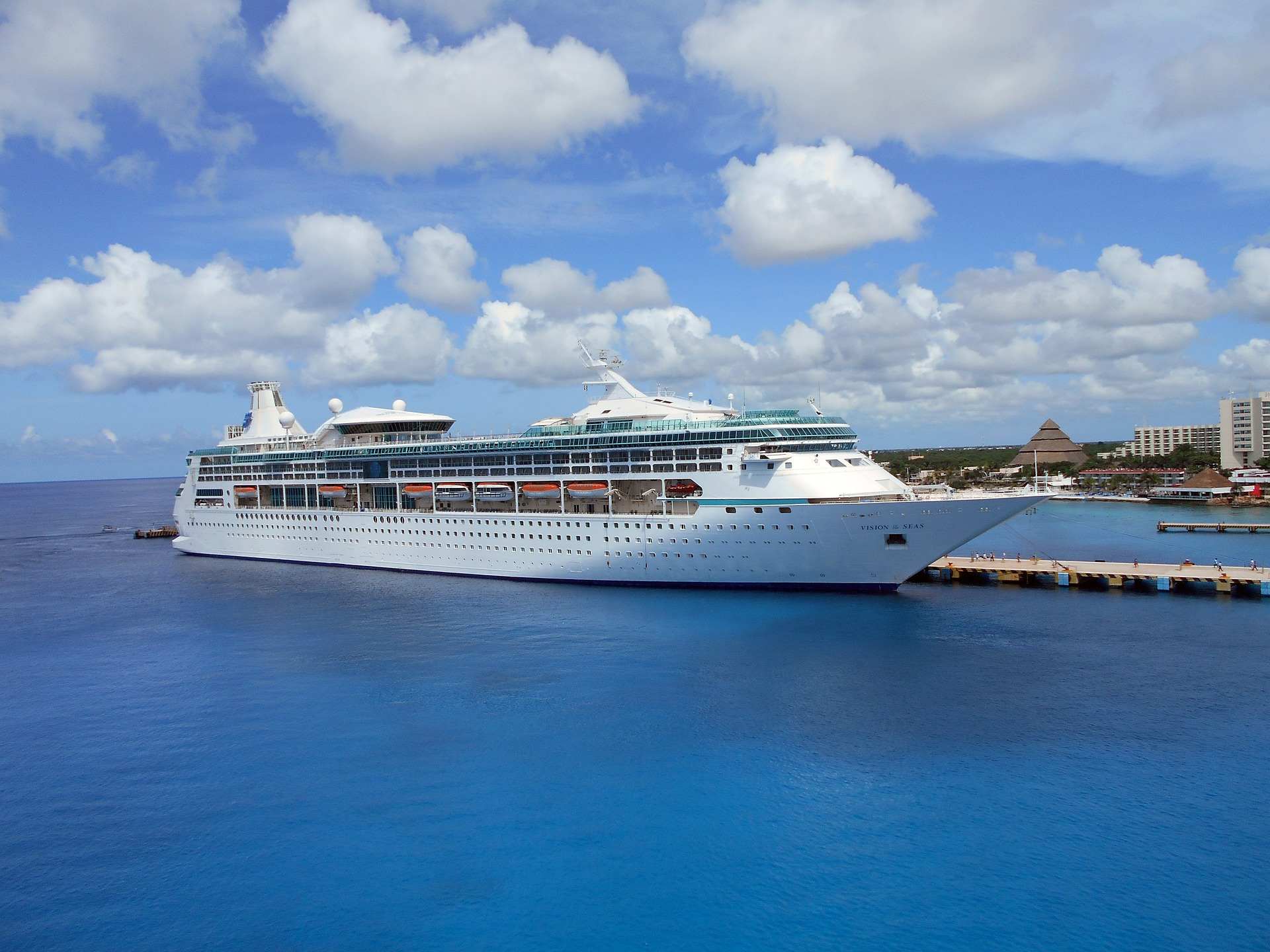 A cruise ship in Belize