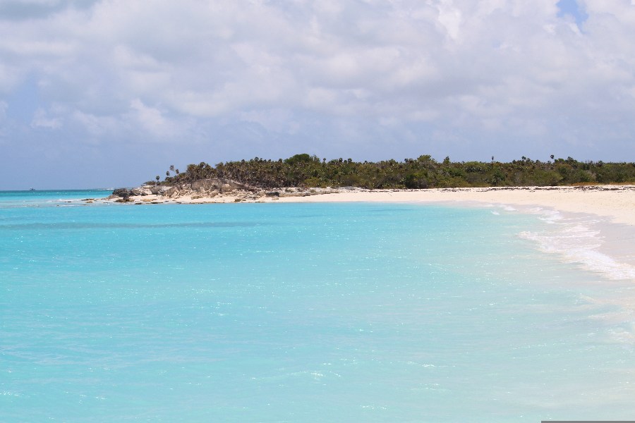 A beautiful view of blue water