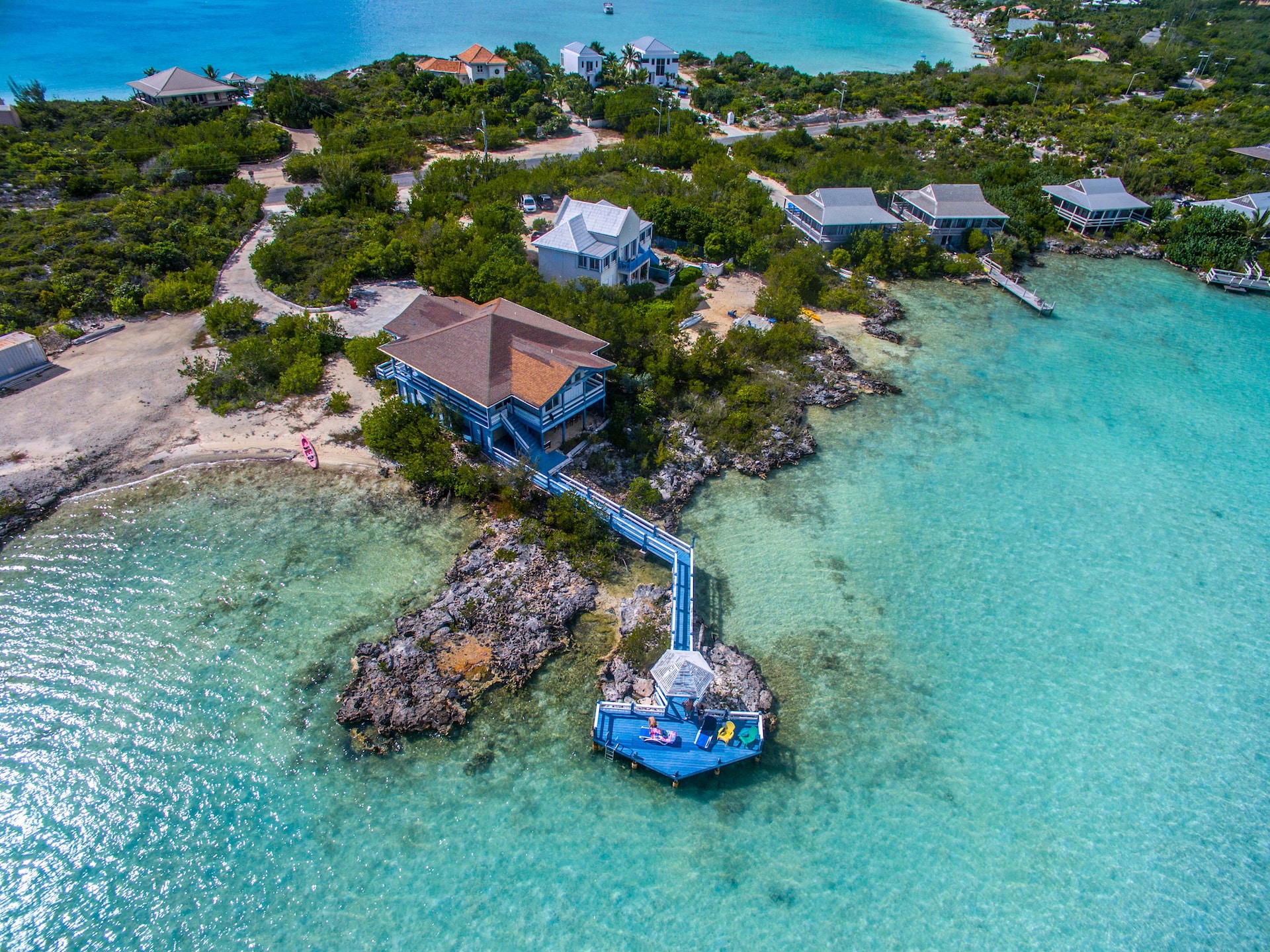 Ariel view of Turks & Caicos