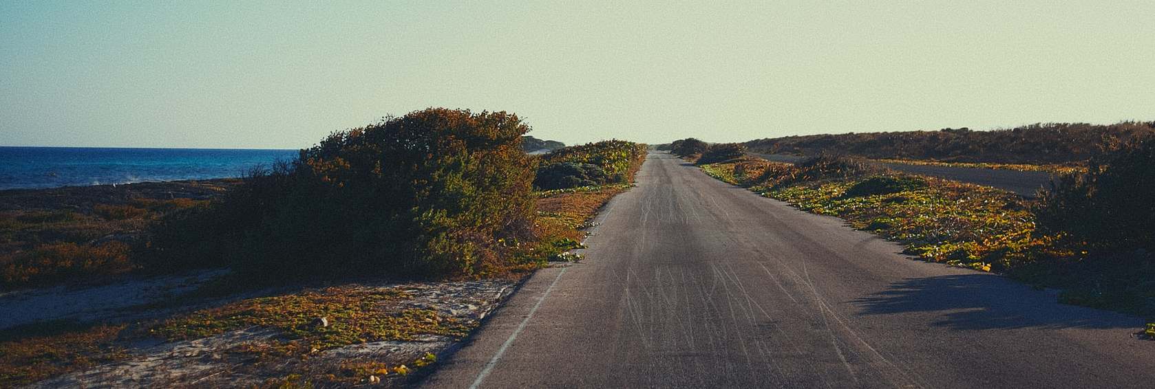 empty road on cozumel