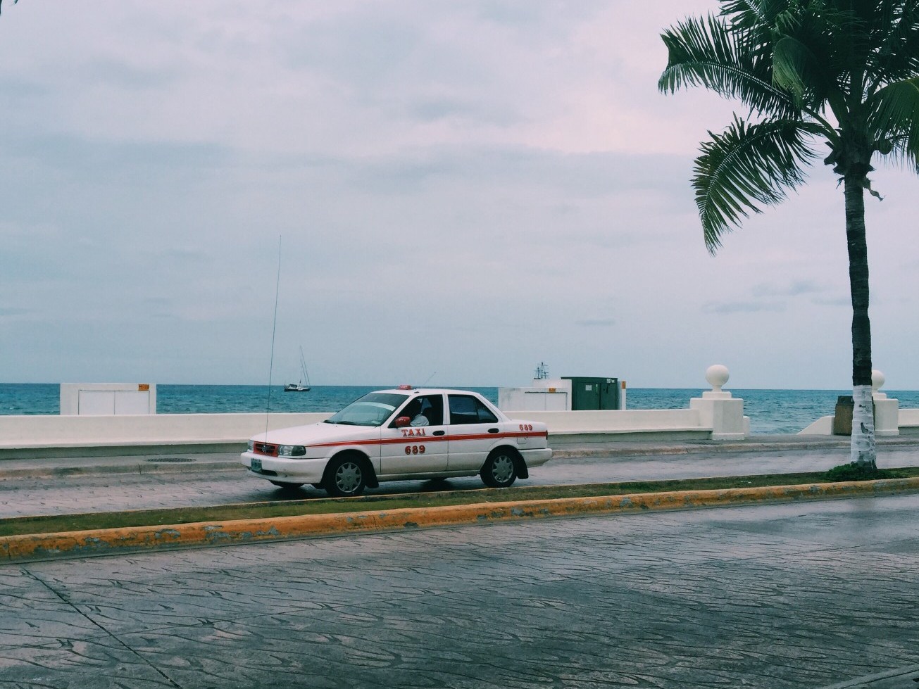 Cab in Cozumel