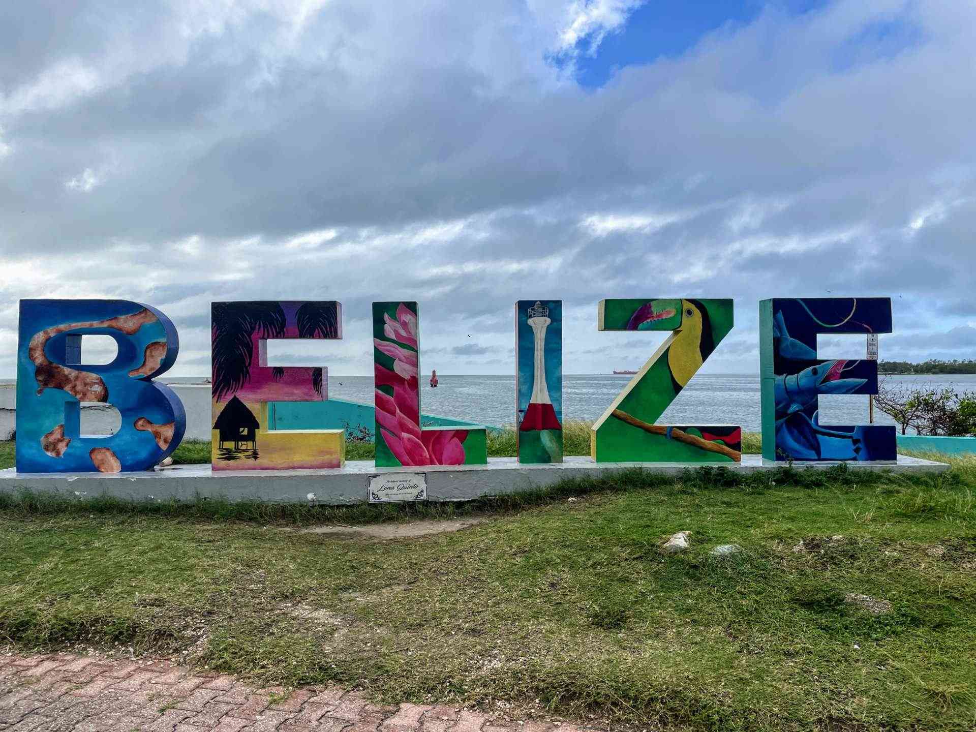 The sign of Belize.