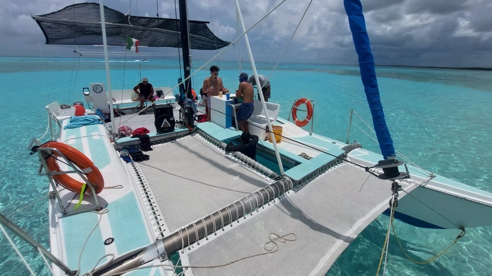 Catamaran Excursion to El Cielo Reef with Beach Club Included | Cozumel  Tourbase