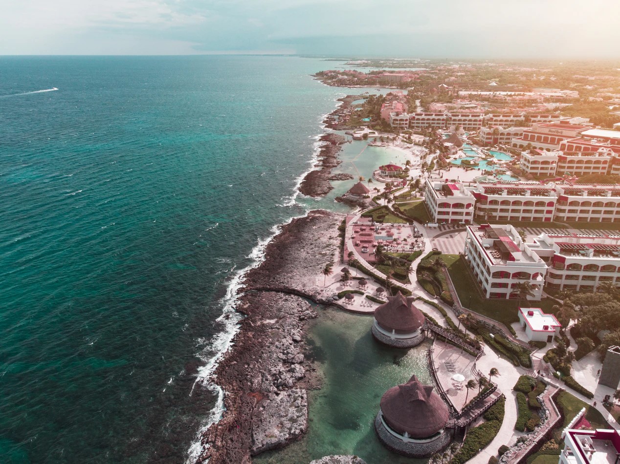 cancun aerial