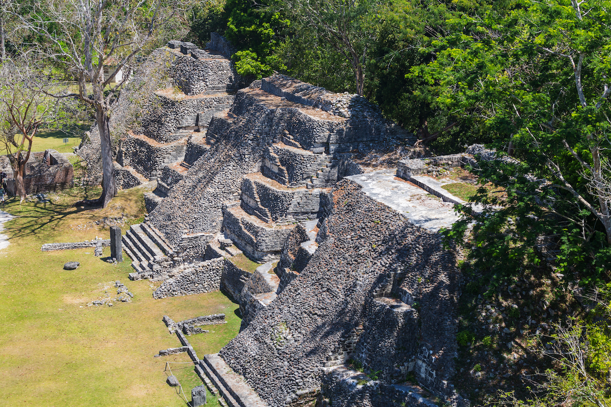 Pyramid in Belize.