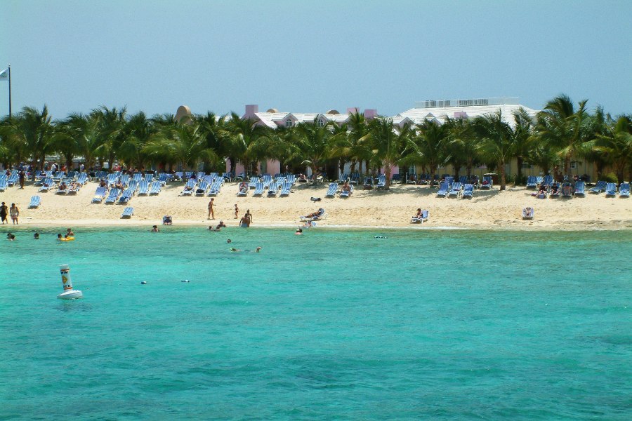 People are having fun on the beach