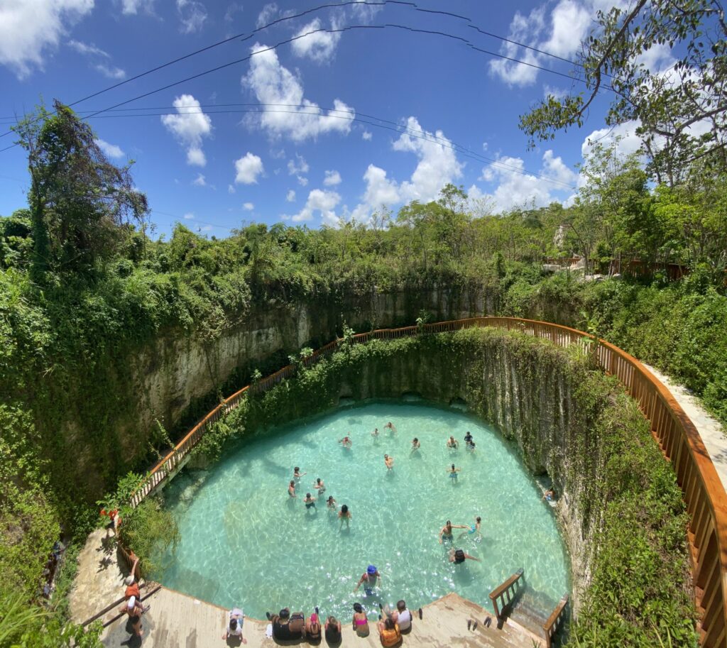 Blue Lagoon Cenote, Waterfall Pool and Jungle River image