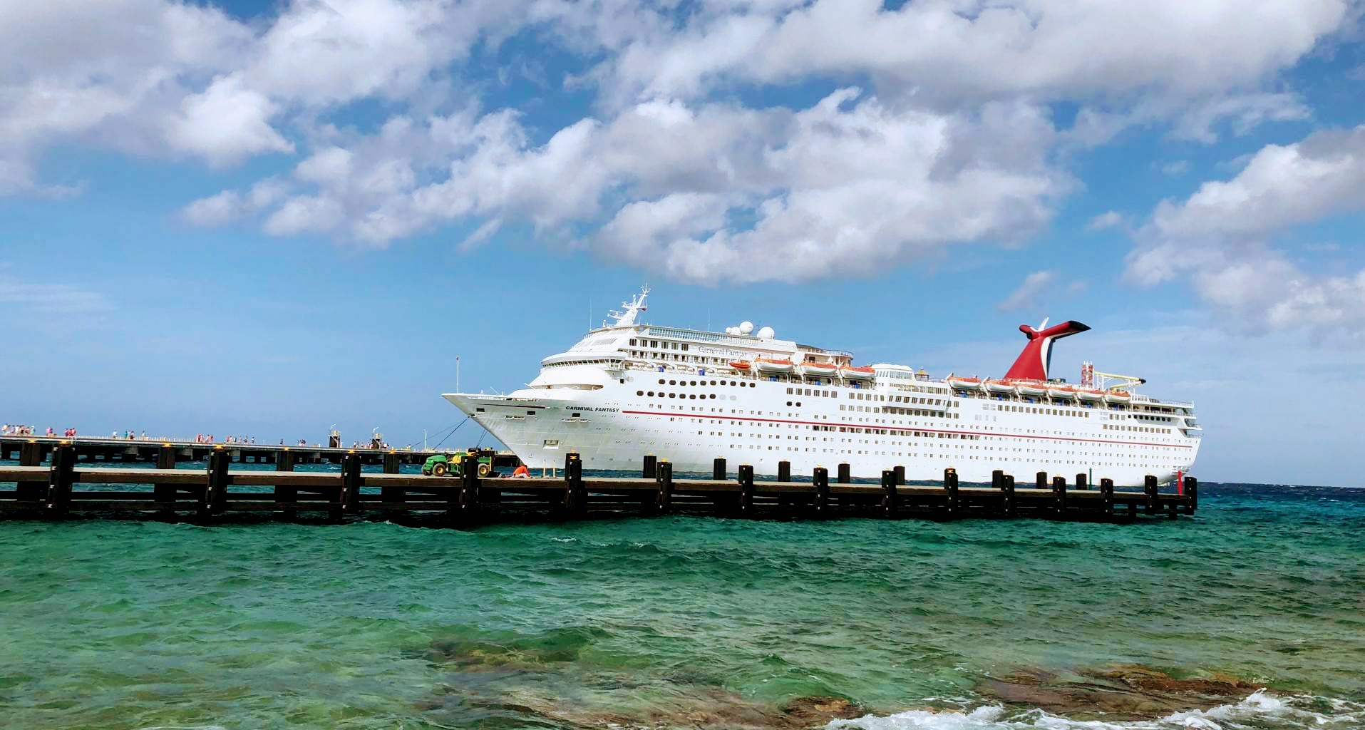 carnival cruise ship in port in Cozumel