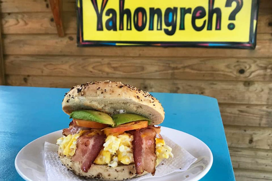 Bagel Sandwich - photo by Yahongreh (https://www.facebook.com/yahongrehcafe/)