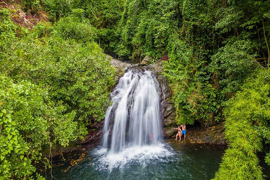 A serene waterfall in Jamaica