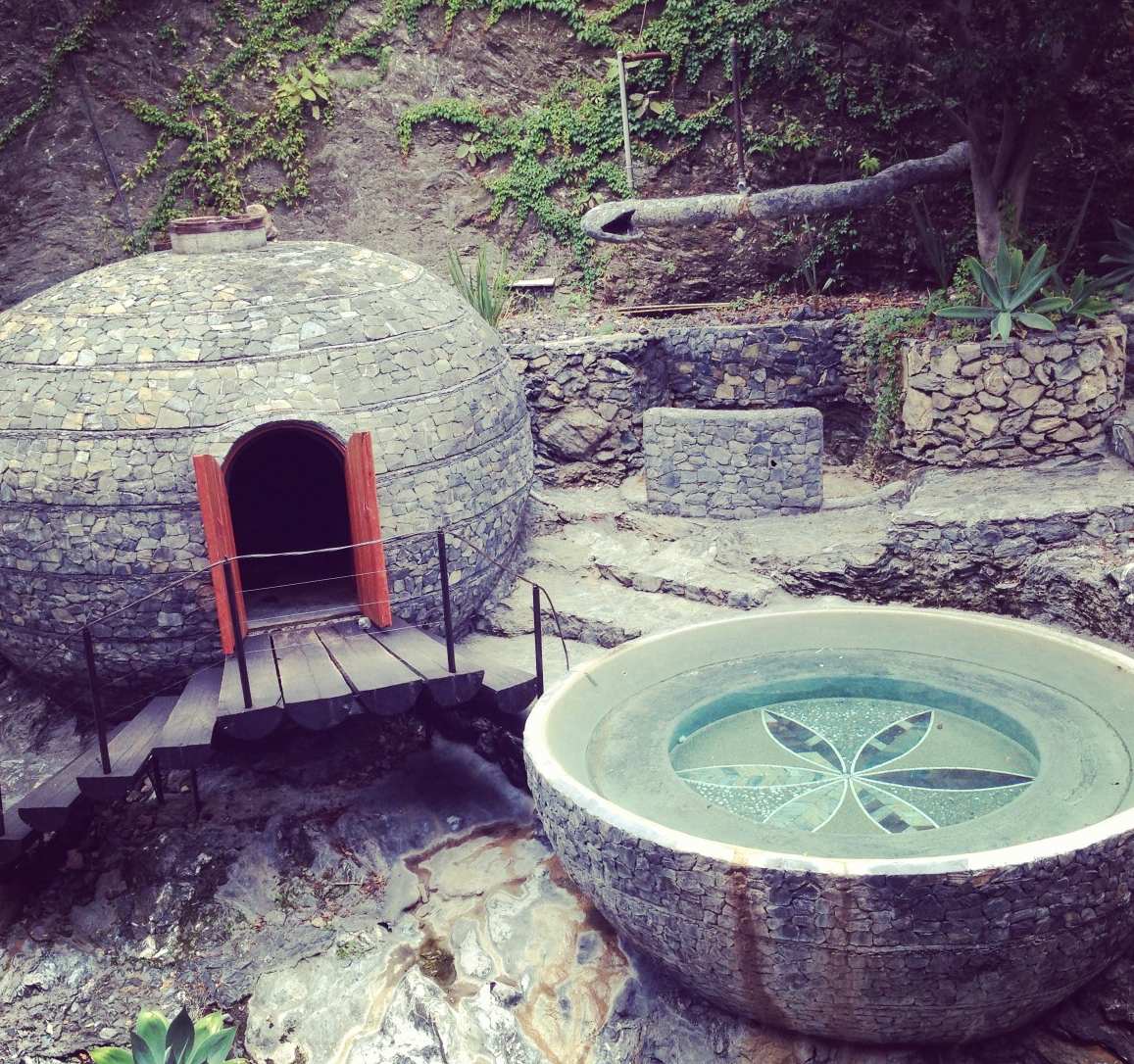 temazcal hut and pool