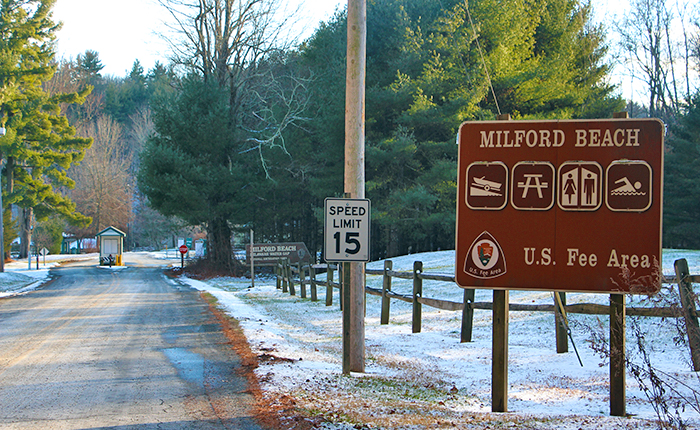 Milford Beach Milford, PA Scenic Wild Delaware River