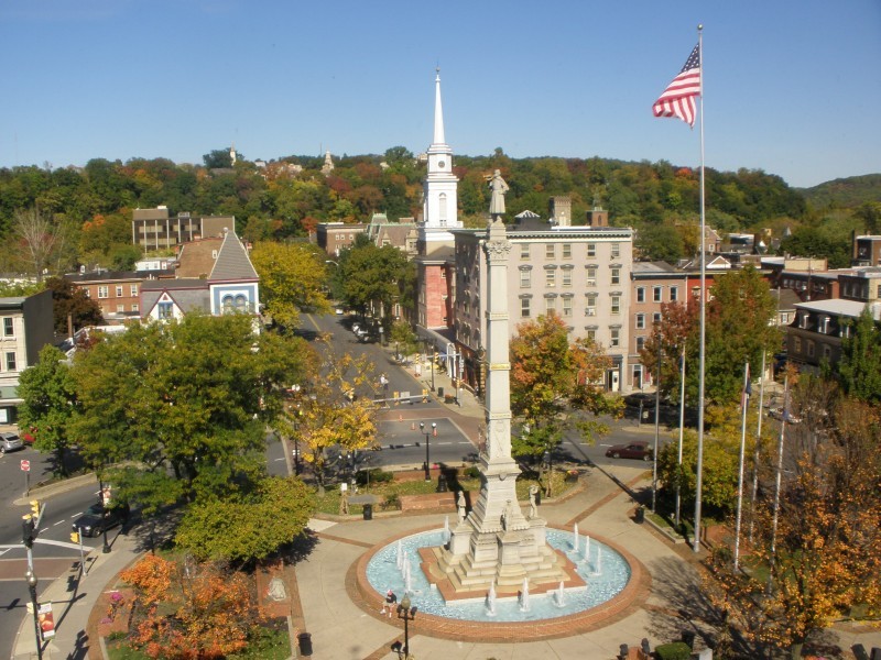 Soldiers and Sailors Monument Easton, PA Scenic Wild Delaware River