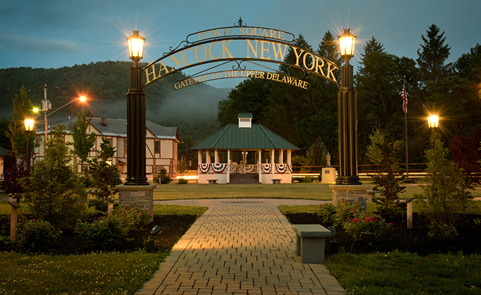 The Hancock Town Square Hancock, NY Scenic Wild Delaware River