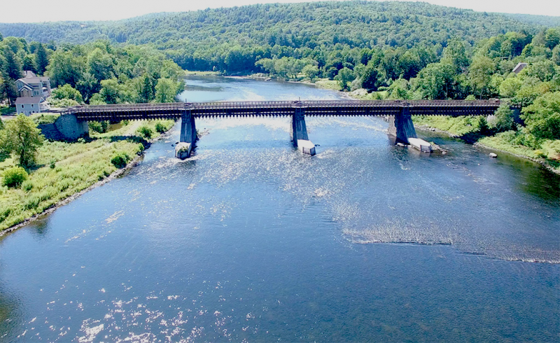 Roebling's Delaware Aqueduct (Roebling Bridge) Upper Delaware, PA/NY