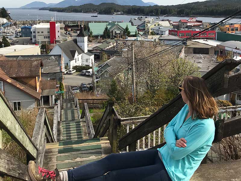 walking in Ketchikan