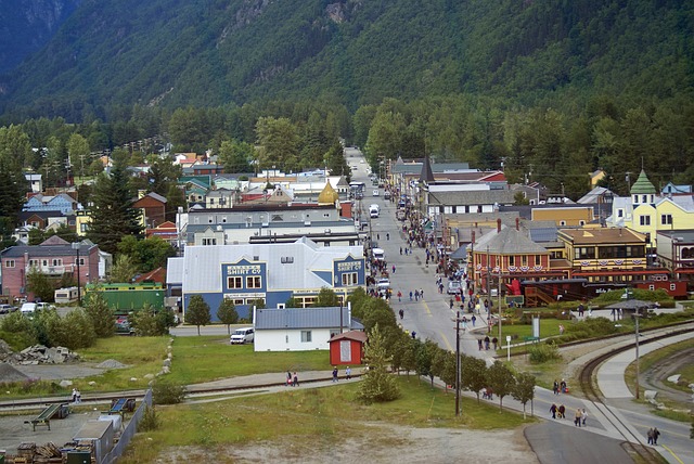 Aerial view of Skagway