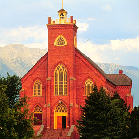 St. Ignatius Mission Church St. Ignatius, Montana Crown of the Continent Geotourism