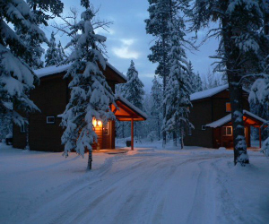 Historic Tamarack Lodge and Cabins Hungry Horse, Montana Crown of