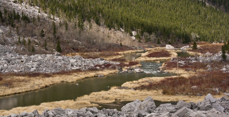 Frank Lake Crowsnest Pass, Alberta Crown of the Continent Geotourism Travel Planning Guide