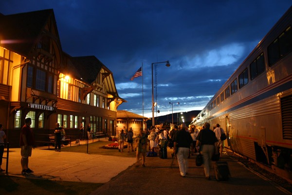AMTRAK Empire Builder Train Montana Crown of the Continent