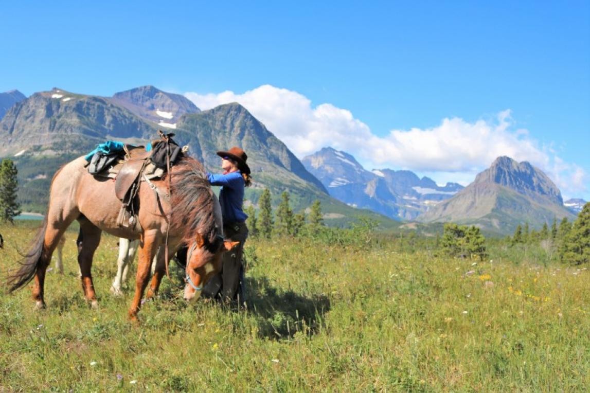 Take A Guided Horseback Ride Glacier National Park Montana Crown