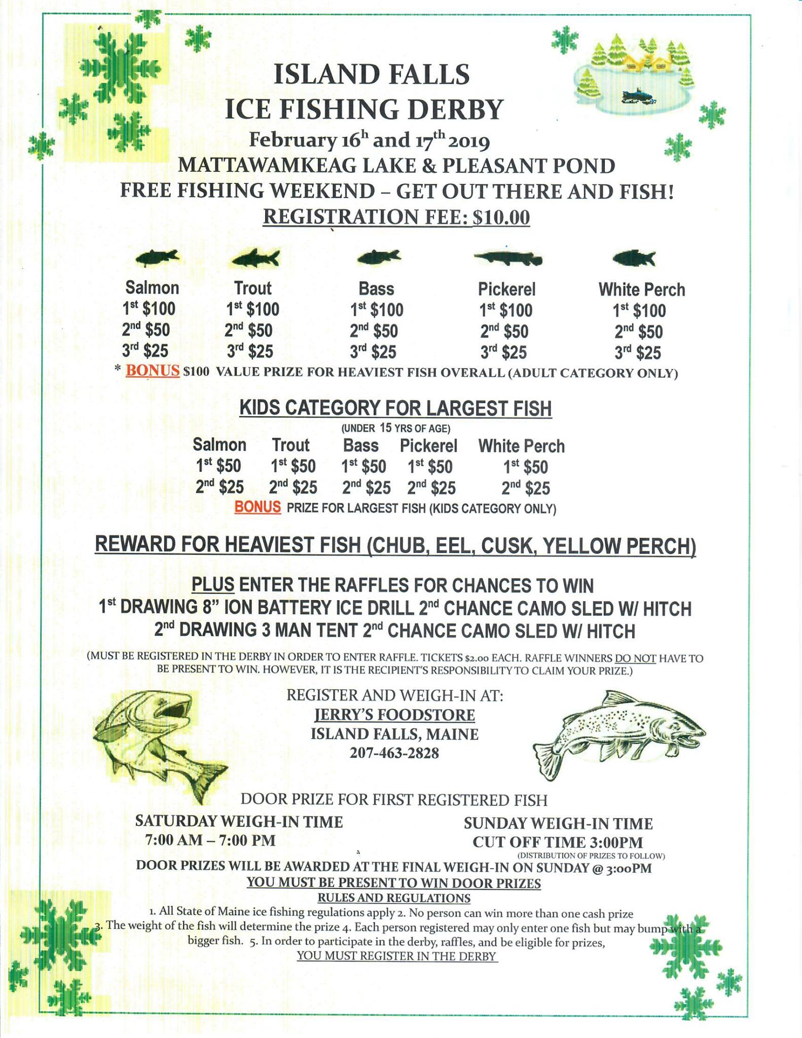 Island Falls Ice Fishing Derby