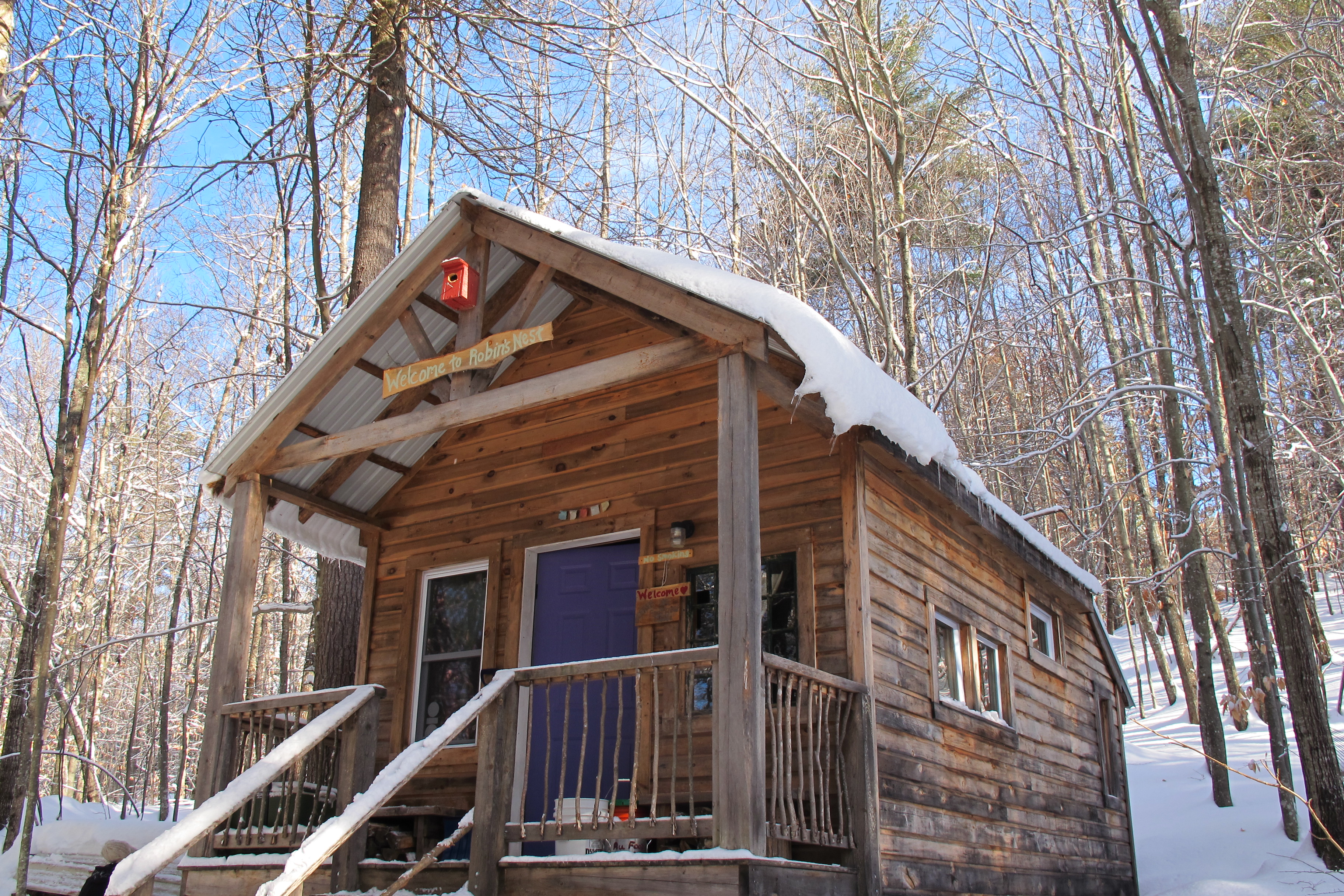 Robin's Nest Cabin, solar powered