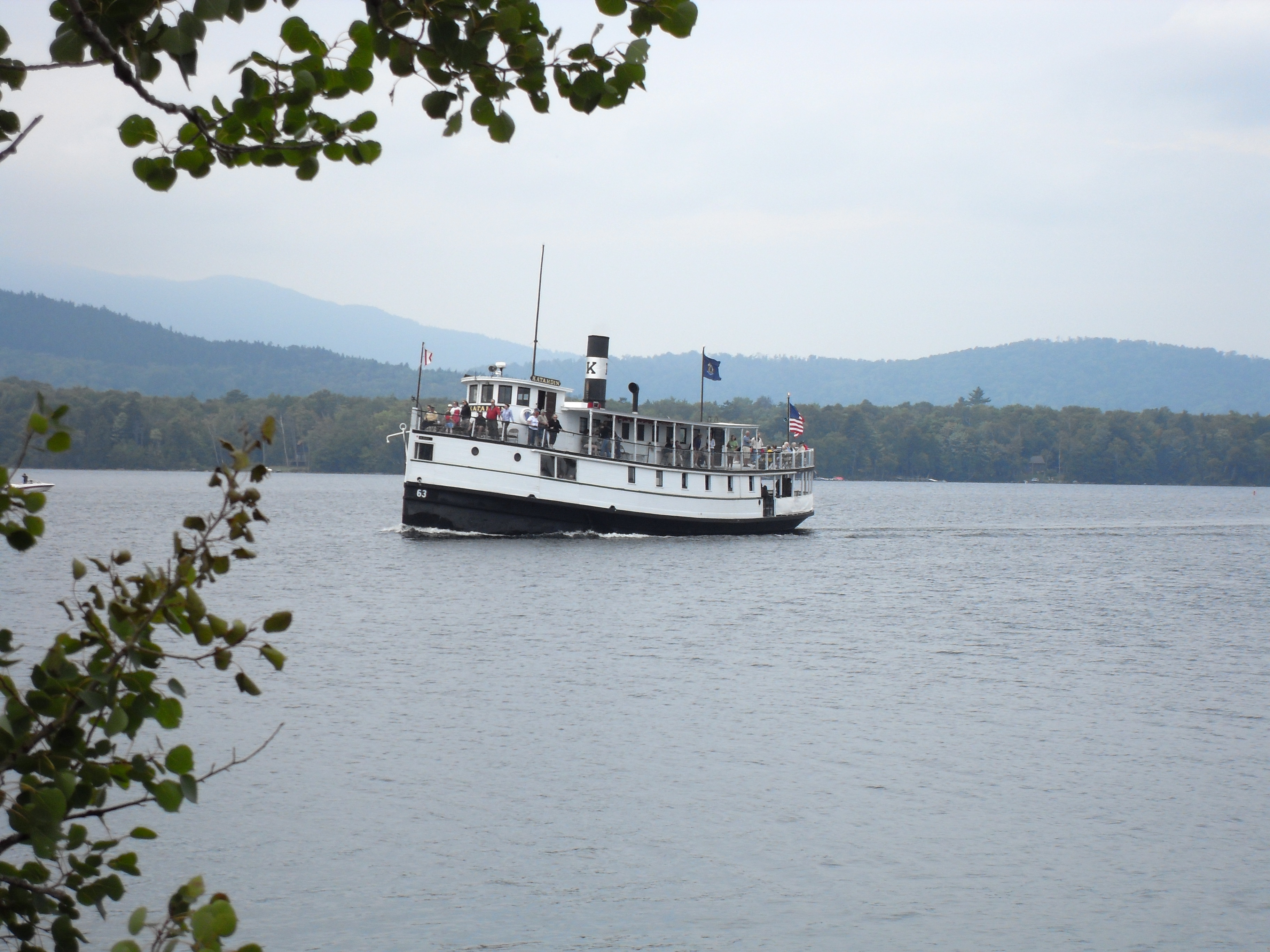 Just one block from the restored steamship The Katahdin