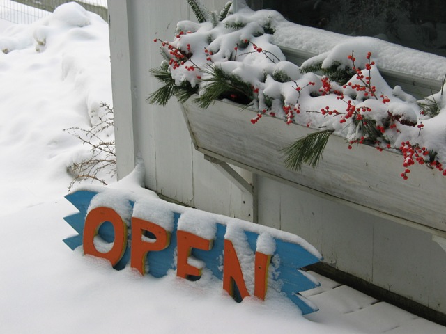 Yes, we are open in the winter. . . .