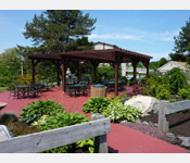 Our beautiful landscaped patio area is very popular with many of our guests and groups. It is lit at night, provides 2 grills for guests to use and is off to the side of hotel giving guests peace and tranquility. 