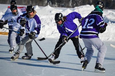 Annual Pond Hockey Festival in Rangeley