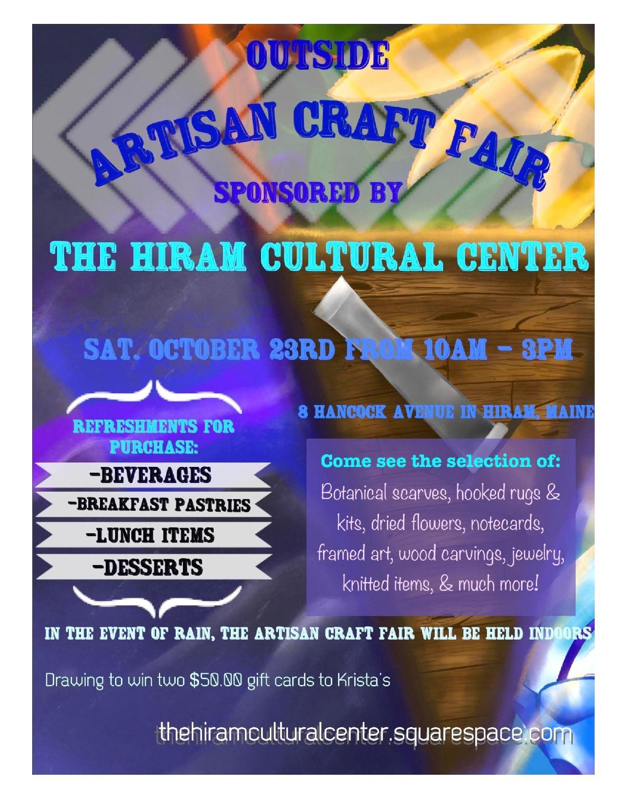 Hiram Cultural Center Artisan Craft Fair