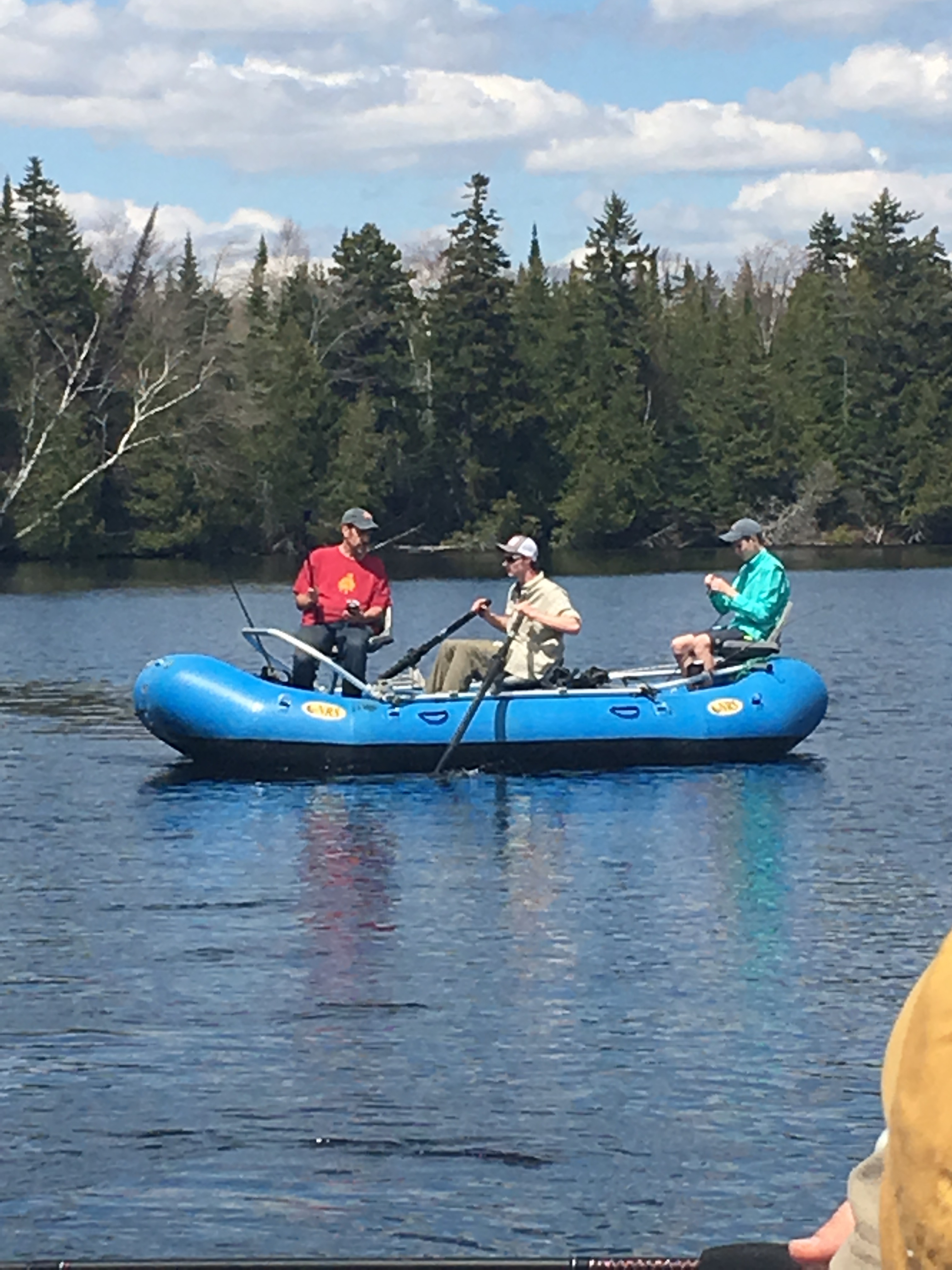 Off for a day of fishing on the West Outlet