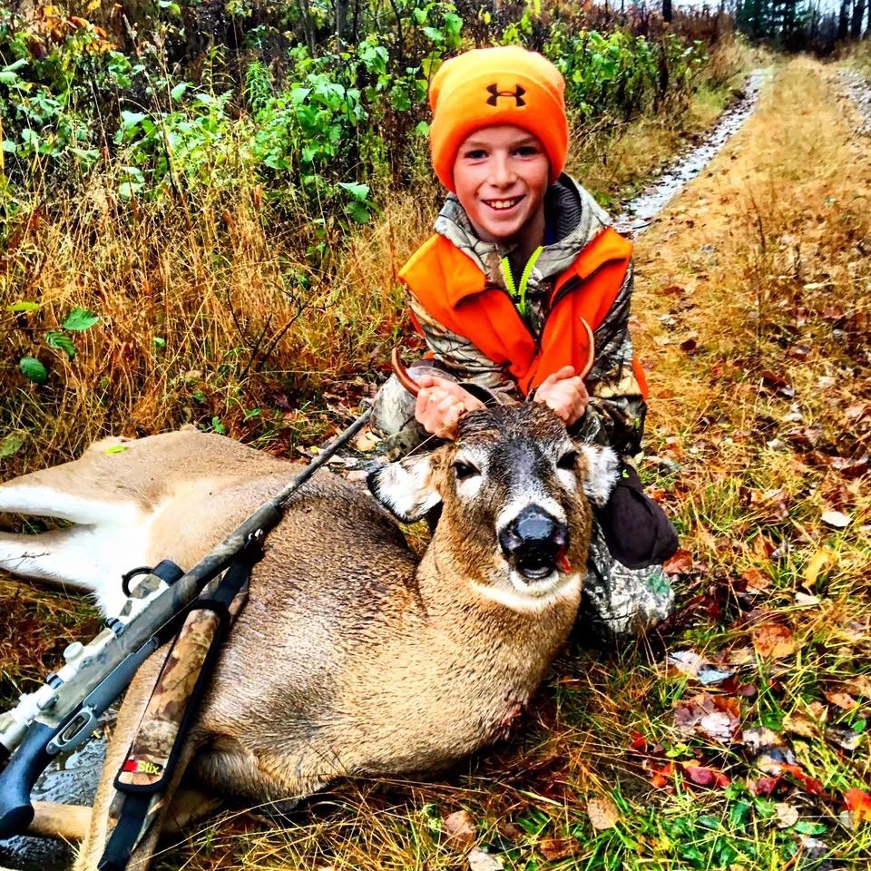 Cullen with his first deer!