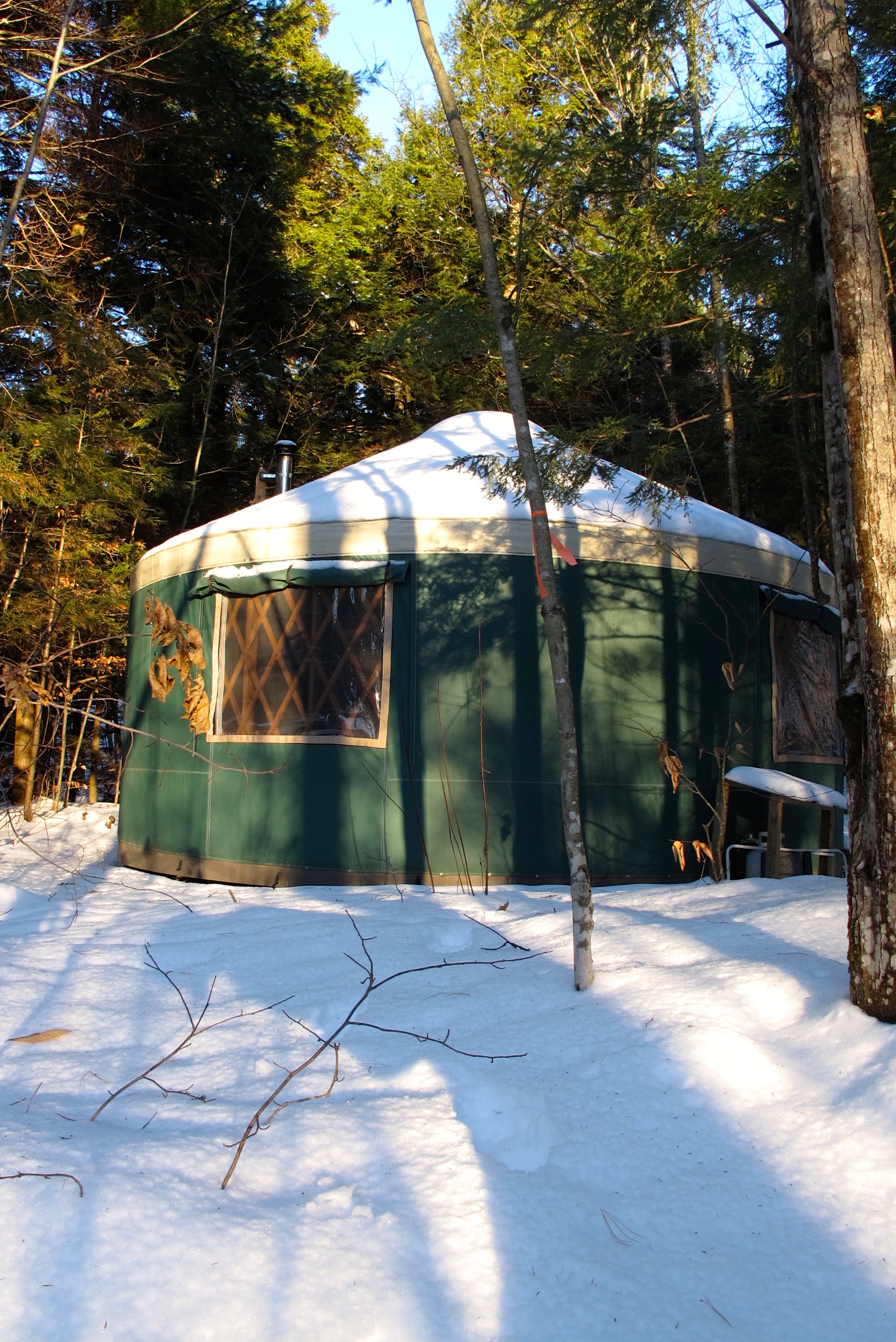 Mt. Brook Yurt in the snow