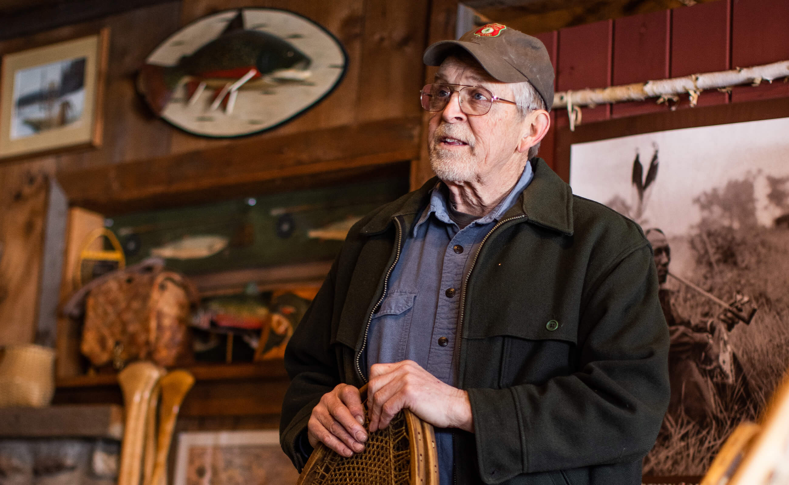 Bill Mackowski Traditionals in Maine - Pack Baskets, Snowshoes and Fishing  Creels