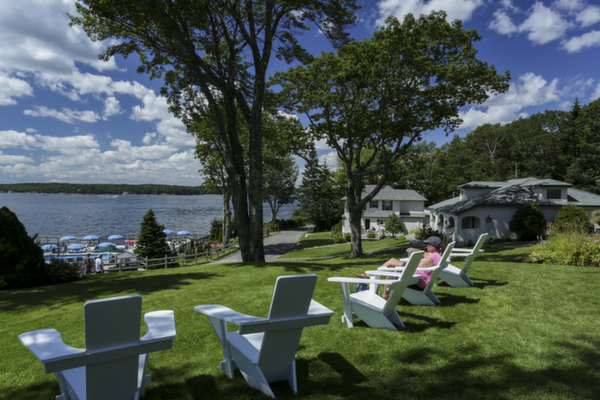 Adirondack Chairs at Spruce Point Inn Resort, Maine