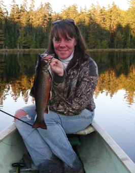 Native brook trout from a remote pond.