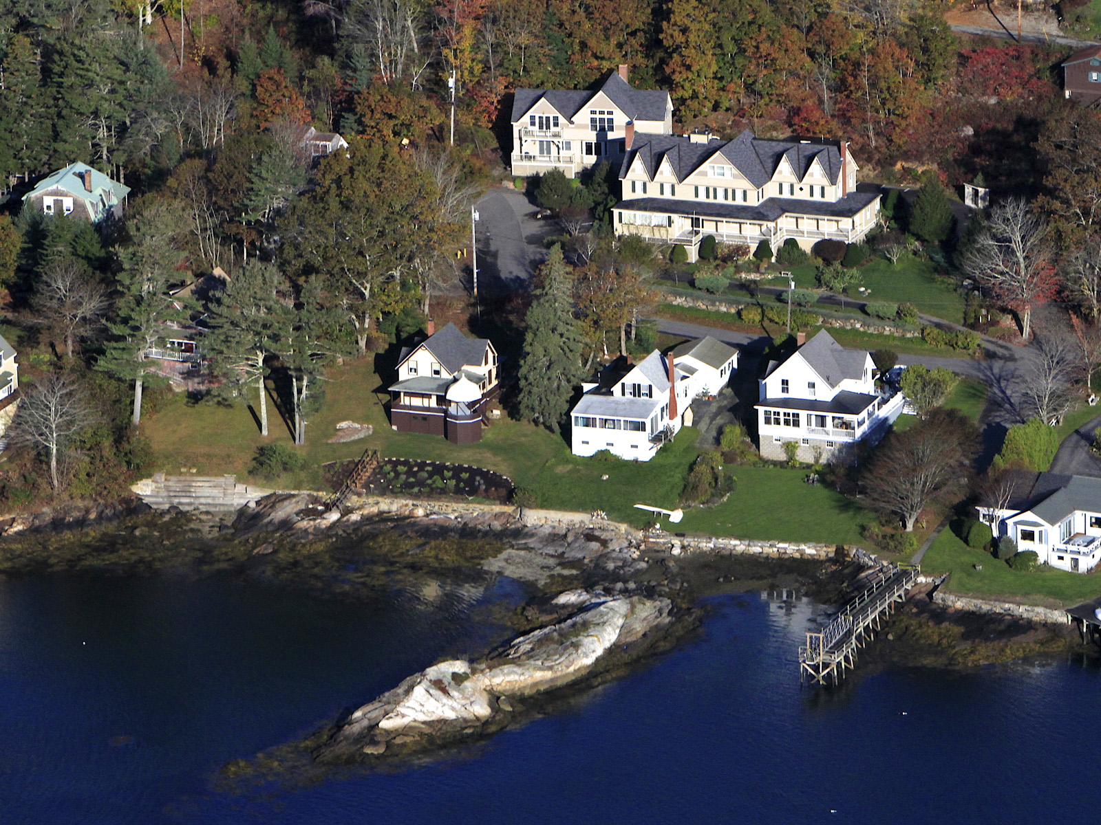 Five Gables Inn overlooking Linekin Bay