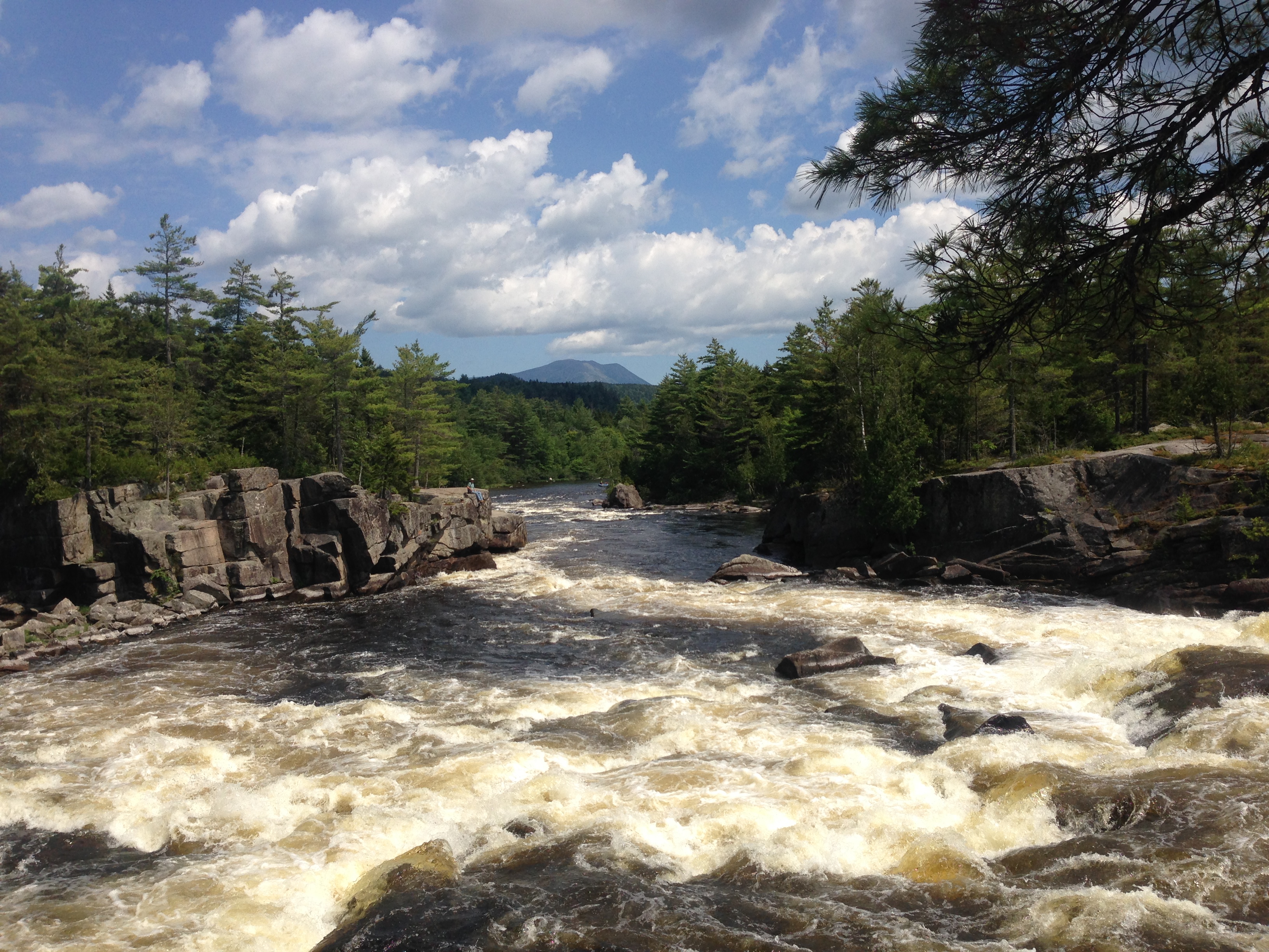 Ripogemous Falls, Mt. Katahdin in the back drop