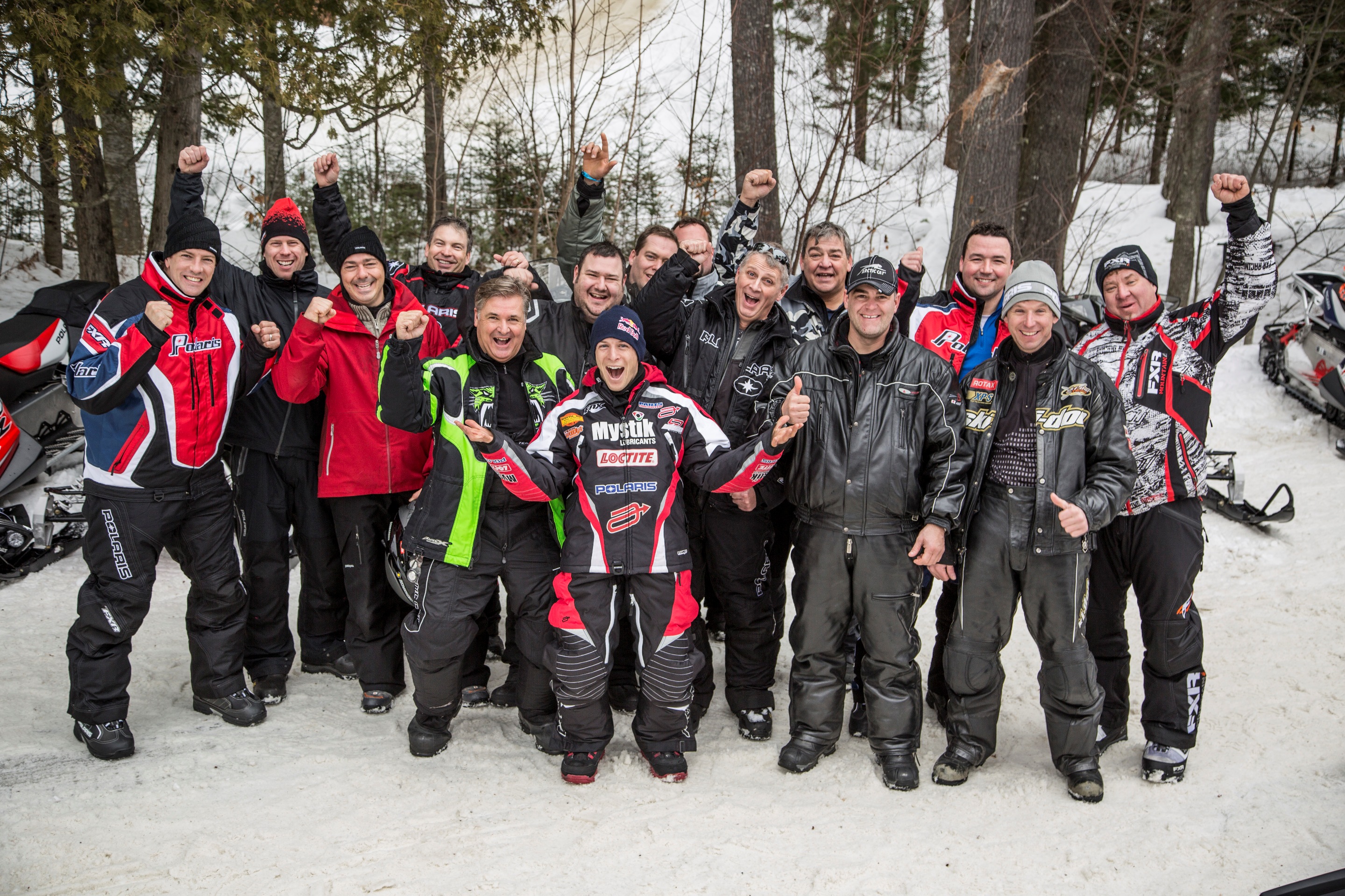 Polaris tests their newest machines on the trails at Northern Outdoors!