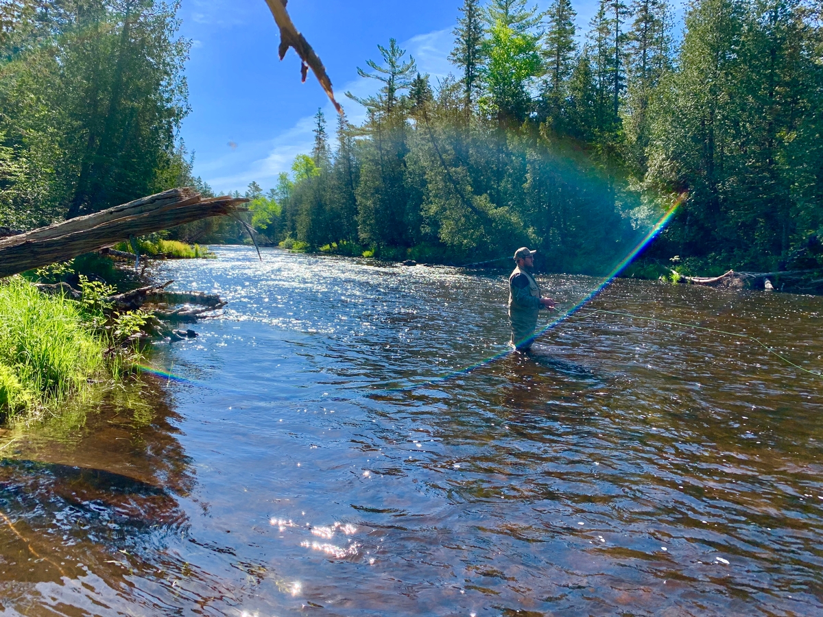 Learning to Fly Fish from our Registered Maine Guides at Umcolcus