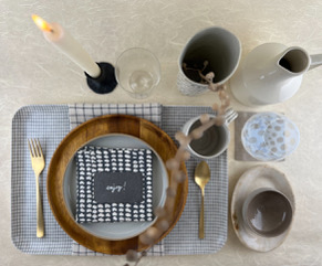 Table setting from Rock Paper Scissors