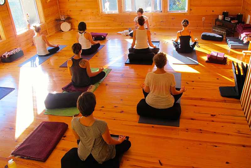yoga studio on site