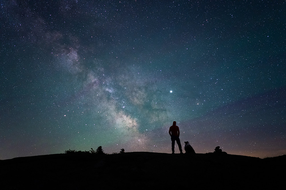 The night sky in Aroostook County