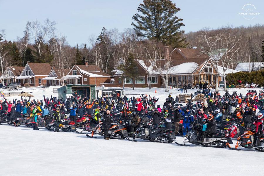 Rangeley World Record Snowmobile Ride