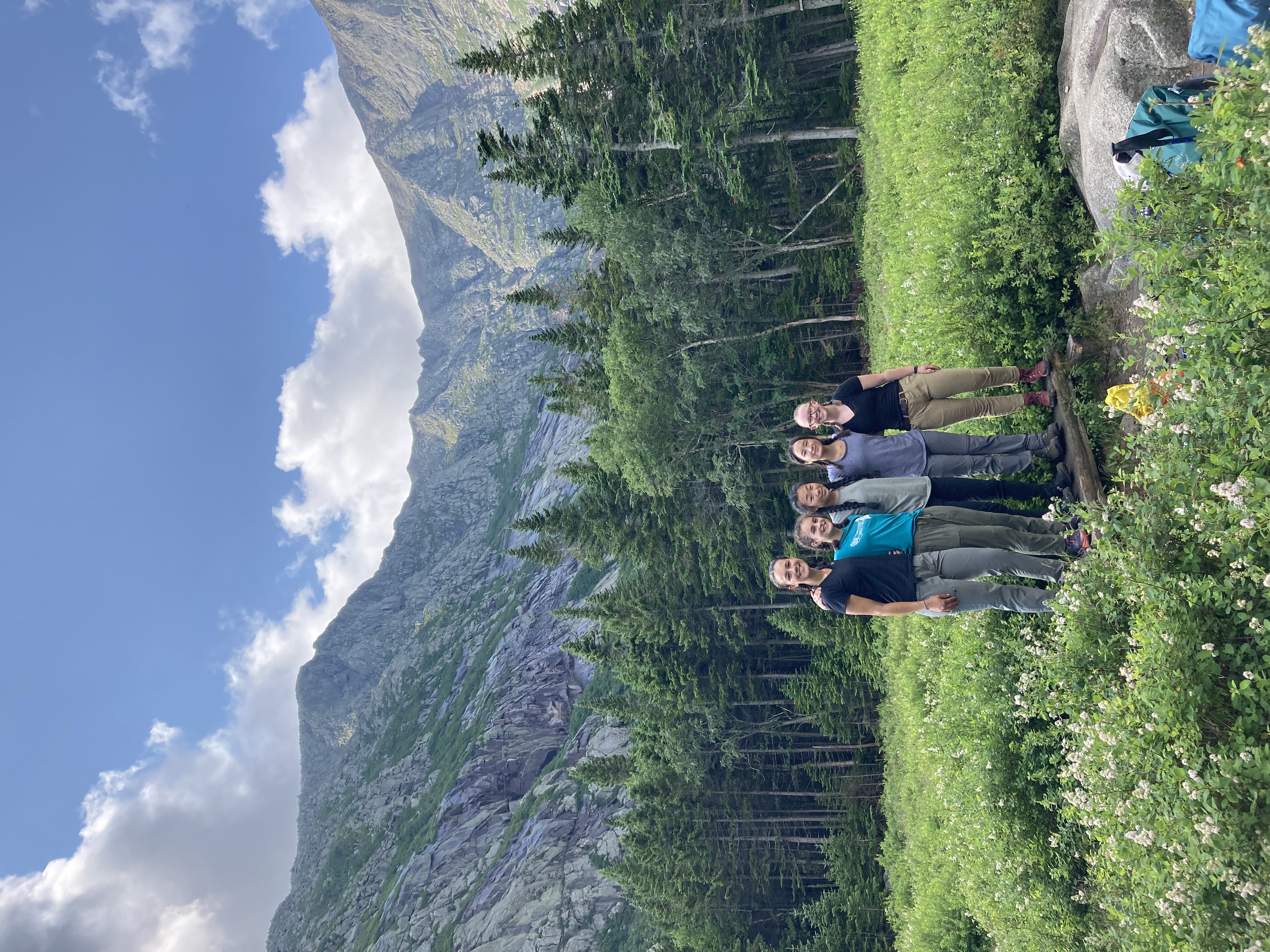 Taken at Chimney Pond before the ascent of the Saddle Trail in Baxter State Park.