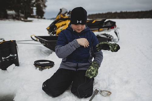 Ice fishing is an activity the whole family can enjoy