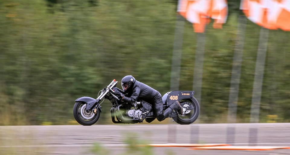 Fast cars, bikes, trucks, and motors tear down the historic Loring Airforce Base Runway